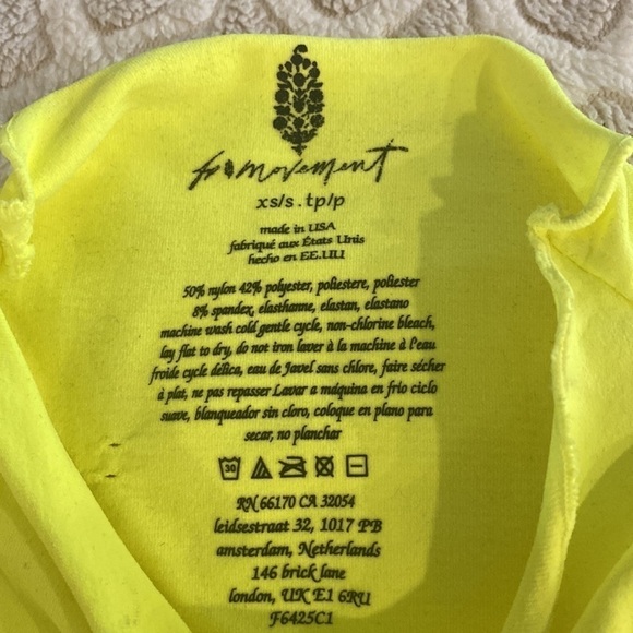 Free People FP Movement Good Karma Compression Long Sleeve Top Size XS/S - Picture 4 of 4
